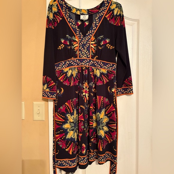 Ice Black and Yellow Floral Long Sleeve Dress - Picture 1 of 3